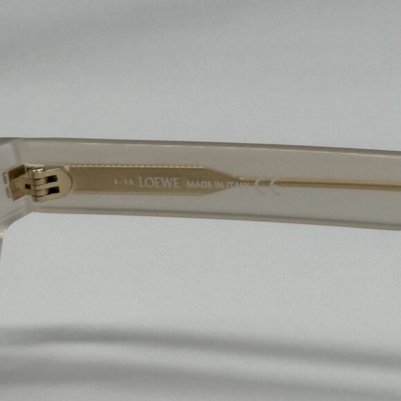 NEW LW40020F 21E LOEWE SUNGLASSES WHITE BROWN ROUND EYEWEAR LOEWE - Picture 10 of 11